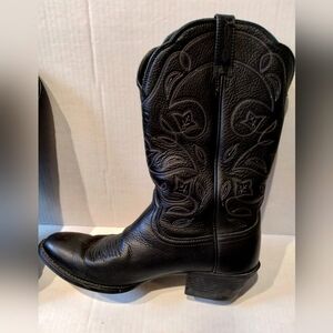 Women's Ariat Heritage Cowboy Boot - Black - Size 9 - Round Toe